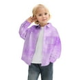 thumbnail image 2 of XinLfly Boys'Long Sleeve Christmas Snow Printed Button-Down Dress Shirts Toddler Lapel Collared Shirt with Chest Pocket,Purple,Purple 8-9, 2 of 6