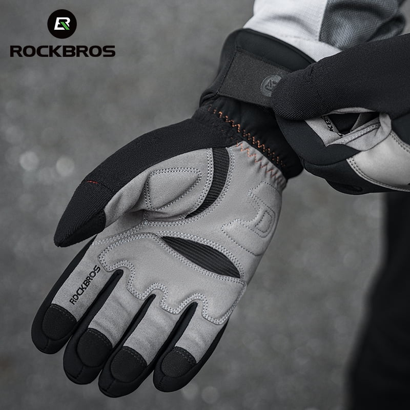 ROCKBROS Ski Winter Gloves Touch Screen Water Resistant Windproof Thermal for Running Cycling Hiking