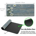 thumbnail image 6 of Computer Desk Mats Mouse Pads for Desk, Pc Mouse Pad Big Mousepads, Computer Desk Decorations Non-Slip Rubber Base, 35.4 X 15.7 inch for Work/Game/Office/Home Daisy Flowers on Old Wooden, 6 of 6