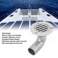 thumbnail image 4 of Vidange de Pont de Bateau, Acier Inoxydable 316 Raccords de Vidange de Pont de 90 Degrés de Conception Marine avec Coude pour Bateaux de Pêche, Yachts, 4 of 8