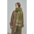 thumbnail image 3 of CoCopeaunts Women Long Plaid Blanket Chunky Scarf Oversized Checked Scarf with Tassel Winter Scarves Wrap Shawl, 3 of 5