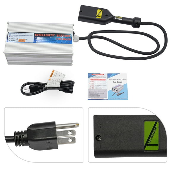 20 AMP Battery Charger W/ LED for Club Car Golf Cart 36 Volt D Plug 20A 36V
