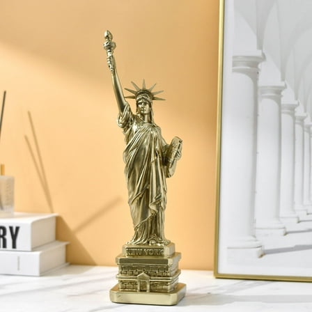 SEWCHICS Resin Statue Of Liberty present Item 1Pack Coffee Gold