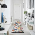 thumbnail image 4 of Yayeee Runner Rug for Bedroom 2'x6' Machine Washable Hallway Non Slip Mat, Red Japanese Floral Pattern, 4 of 8