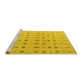 thumbnail image 2 of Ahgly Company Machine Washable Indoor Rectangle Solid Yellow Modern Area Rugs, 5' x 7', 2 of 4