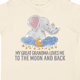 thumbnail image 4 of Inktastic My Great Grandma Loves Me to the Moon and Back Elephants Boys or Girls Toddler T-Shirt, 4 of 5