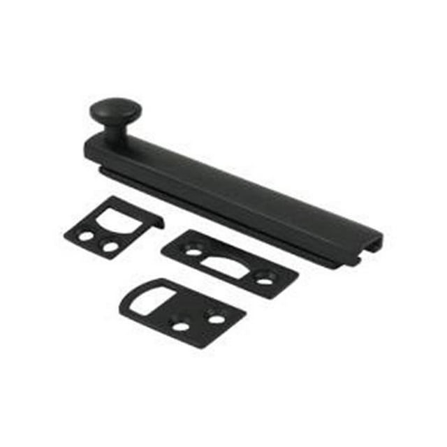 Boulon de Surface Robuste de 4 Po avec Vis Dissimulée, Noir - Solide