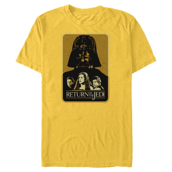 Star Wars Return of the Jedi Darth Vader - Short Sleeve Blended T-Shirt for Adults - Customized-Yellow