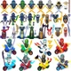 thumbnail image 5 of Figuras de acción de minimotos ninja, bloques de construcción, soldados esqueletos Ninjago, guerreros samuráis, muñecos de películas de anime, juguetes para niños, 5 of 5
