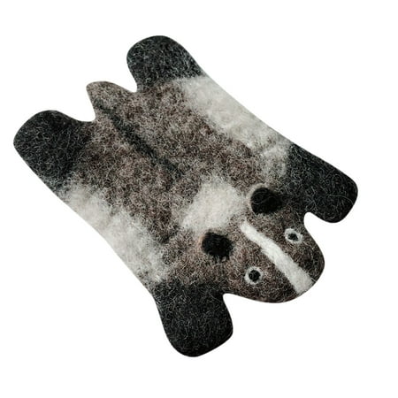

Dtydtpe placemat Cute Animal Wool Felts Cup Cushion Cartoon-like Desktop Decorations Placemats Heat Pads
