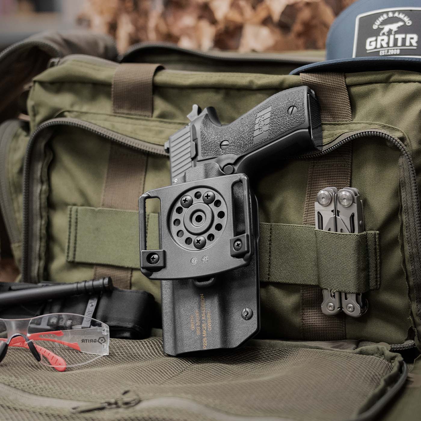 GRITR OWB Kydex Right Hand Pistol Holster Fits Sig Sauer P226
