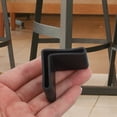 thumbnail image 4 of LABSERRON 12Pcs Furniture Leg Foot End Pads Rubber Triangular Covers for Home, 4 of 10