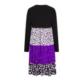 thumbnail image 4 of Qiopertar Robe Mode Femme Col Rond Léopard Printemps Grande Manches Longues Automne Liquidation Moins de 5$ en Liquidation Offres d'Accès Anticipé, 4 of 6