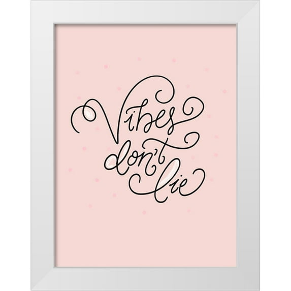 Batista, Dee 25x32 White Modern Wood Framed Museum Art Print Titled - Vibes Dont Lie