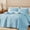 Light blue, variant on 2/3Pcs Bohemian Coin Pattern Quilted Bedspread Set, 1 Quilt & 1 Or 2 Pillowcases, Versatile All-Season Bedding, Multiple Colors Available(White,Twin)