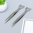 thumbnail image 1 of HEALEEP 2PCS Professional Jewelry Tools Tweezer with Nonslip Grip for Holding Small Stones in Workshop, 1 of 6