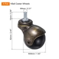 thumbnail image 2 of 2 Inch Ball Caster Wheels, 4 Pack Threaded Stem Caster, Bronze Tone, 2 of 6