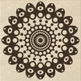 thumbnail image 1 of Ahgly Company Machine Washable Indoor Square Transitional Vanilla Gold Area Rugs, 5' Square, 1 of 7