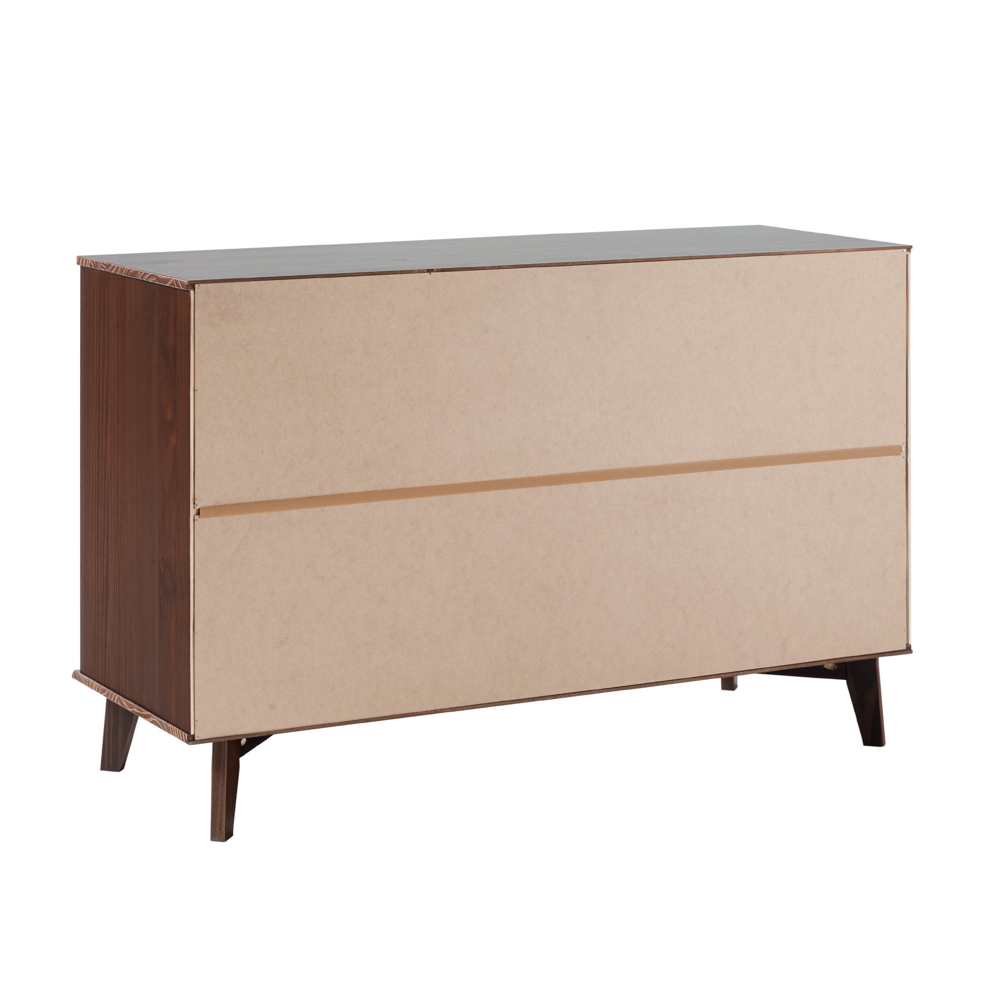 Walker Edison Sonoma 6-Drawer Solid Wood Dresser, Walnut