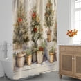 thumbnail image 3 of Christmas Trees Funny Style Shower Curtain for Bathroom Shower Curtain Set with 12 Hooks Waterproof Fabric Bath Curtain for Bathtub Restroom Decor, 72 X 72 in, 3 of 6