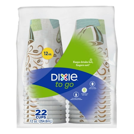 Dixie To Go Hot Beverage Cups 12 Oz 22 Ct