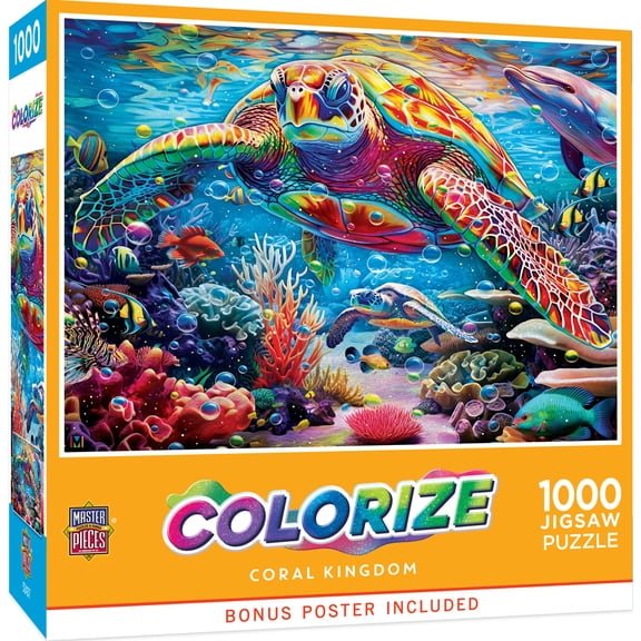 MasterPieces Colorize - Coral Kingdom 1000 Piece Jigsaw Puzzle