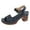 Navy, variant on Daznico Women's Sandal - Women Summer Solid Buckle Strap Casual Open Toe Square Heels Comfortable Beach Shoes Sandals,Size 6.5