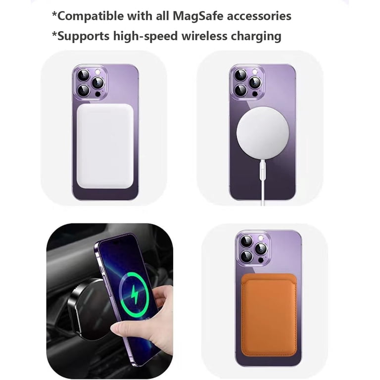 Magnetic Case for iPhone 12 Pro Max Clear Case Compatible with