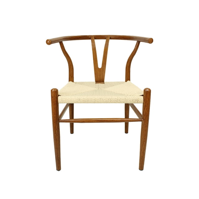 Set de 4 Sillas Hogar Micerino Metal de Mundo In, Diseño Escandinavo Ergonómico, Nogal