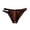 Coffee, variant on Men Cross Double Straps Low Rise Briefs Floral Lace Sheer Mesh Sports Underwear Breathable Stretch Comfort Daily Underpants