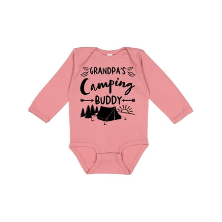 

Inktastic Grandpas Camping Buddy Gift Baby Boy or Baby Girl Long Sleeve Bodysuit