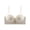 White, variant on Front-Close Strapless Bra for Women, Removable Thin Straps Push-Up Bra, 4CM Thickened Pad & Seamless Fit, Breathable Lightly Lined Bralette, Black