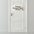 thumbnail image 4 of POINTERTECK Wooden Plaque Decorative Creative with Hanging Rope Please Remove Your Shoes Hanging Plaque for Home, 4 of 8