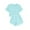 Green, variant on CHGBMOK Toddler Girl Summer Clothes Summer Outfits Ruffle Sleeve T-Shirt Top and Shorts 2 Piece Clothes Set 5-14Y