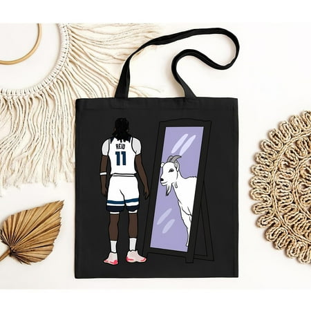 vintage Cool fabric  great for hot days. Naz Reid Mirror GOAT Tote Bag  UP TO SIZE .-TH22671