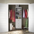 thumbnail image 1 of Organiseur de garde-robe Beckett par SystemBuild, gris colombe, 1 of 9