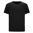 thumbnail image 3 of Workout Shirts for Men Boat Neck Breathable Short/long Sleeve Lounge Wear Shirts Regular Fit Casual Outdoor Basic Shirts,Black,XXL, 3 of 3