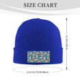 thumbnail image 3 of JUNZAN Corgi with Flowers Mens Winter Hats Thick Knit Cuff Beanie Cap Beanie Hat, 3 of 5