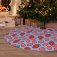 thumbnail image 6 of Sikiie Strawberries 30-48 inches {designName} Print Christmas Tree Skirt Snowman Xmas Tree Skirt with Edge Christmas Decorations for Holiday Party48", 6 of 7