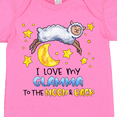 thumbnail image 4 of Inktastic I Love my Glamma to the Moon and Back Cute Sheep Boys or Girls Baby Bodysuit, 4 of 5