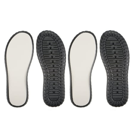 

Uxcell 2pair Shoes Outer Soles Pad US Size 9 Non Slip Mesh Mat Woven Protector Bottom for DIY Slipper Sandals Black