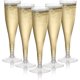 thumbnail image 1 of 24 Premium Genomskinliga Champagneglas i Plast, 133ml - Återanvändbara Skålglas, Cocktail Prosecco Glas för Bröllop, Födelsedagar, 1 of 3