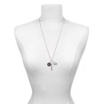 thumbnail image 3 of Delight Jewelry Silvertone Antiqued Round Seal - Initial - U - Always My Mother Bar Zoe Necklace, 3 of 4