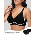 thumbnail image 3 of Womens Push Up Wireless Bras V Mesh Comfortable Bralette Supportive Tshirt Bra No Underwire Seamless Everyday Bras, 3 of 6