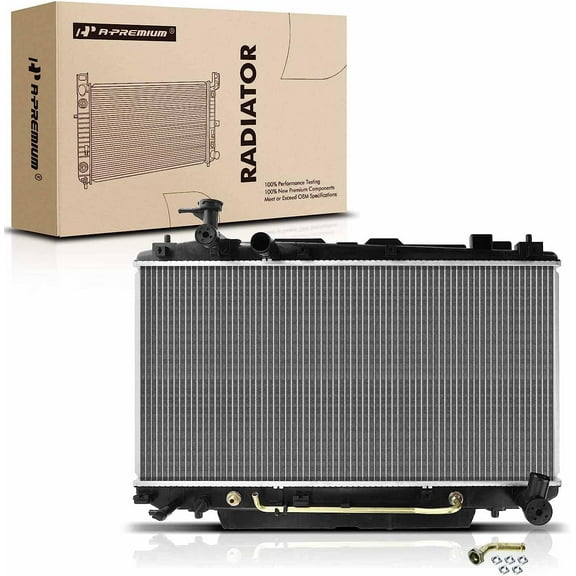 A-Premium Engine Coolant Radiator Assembly with Transmission Oil Cooler Compatible with Toyota RAV4 2001 2002 2003 2004 2005, L4 2.0L 2.4L, Automatic Transmission