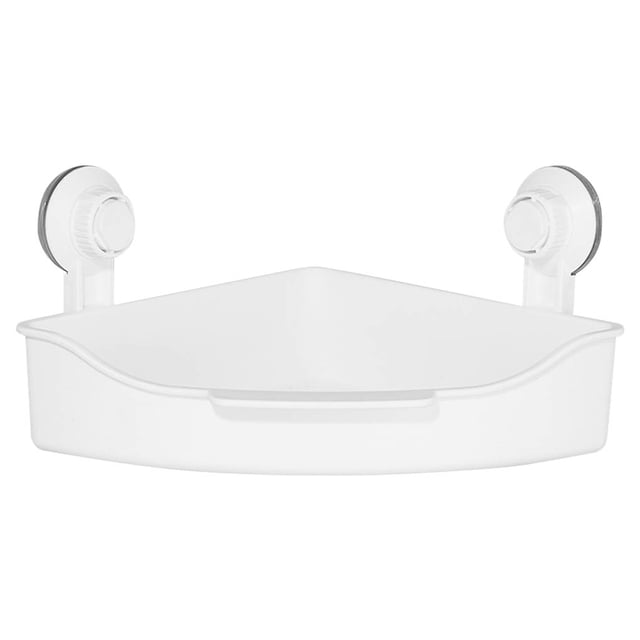 Rejilla de drenaje Ventosa de vacío Baño Cocina Estante de esquina Inodoro Cesta de almacenamiento hueca de plástico Speravity LF000168-00B