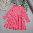 thumbnail image 1 of Vedolay Long Dress Floral Printed Dresses Shoulder Straps Bowknot Chiffon Sleeveless Matching,Hot Pink 7-8 Years, 1 of 5