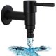 thumbnail image 2 of Stainless Steel Wall Mounted Garden Faucet, 1 Piece Wall Mounted Washer Faucet, G1/2 Inch Balcony, Bathroom, Kitchen, Garden Washer Faucet (black), 2 of 5