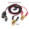 thumbnail image 3 of Yimiti 12V 2M Car Female Socket To Battery For Alligator Crocodile Clip, 3 of 8