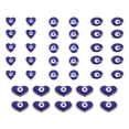 thumbnail image 1 of 40 unids delicado malvado ojo diseñado cuentas artesanías hechas a mano encantos de bricolaje, 1 of 7